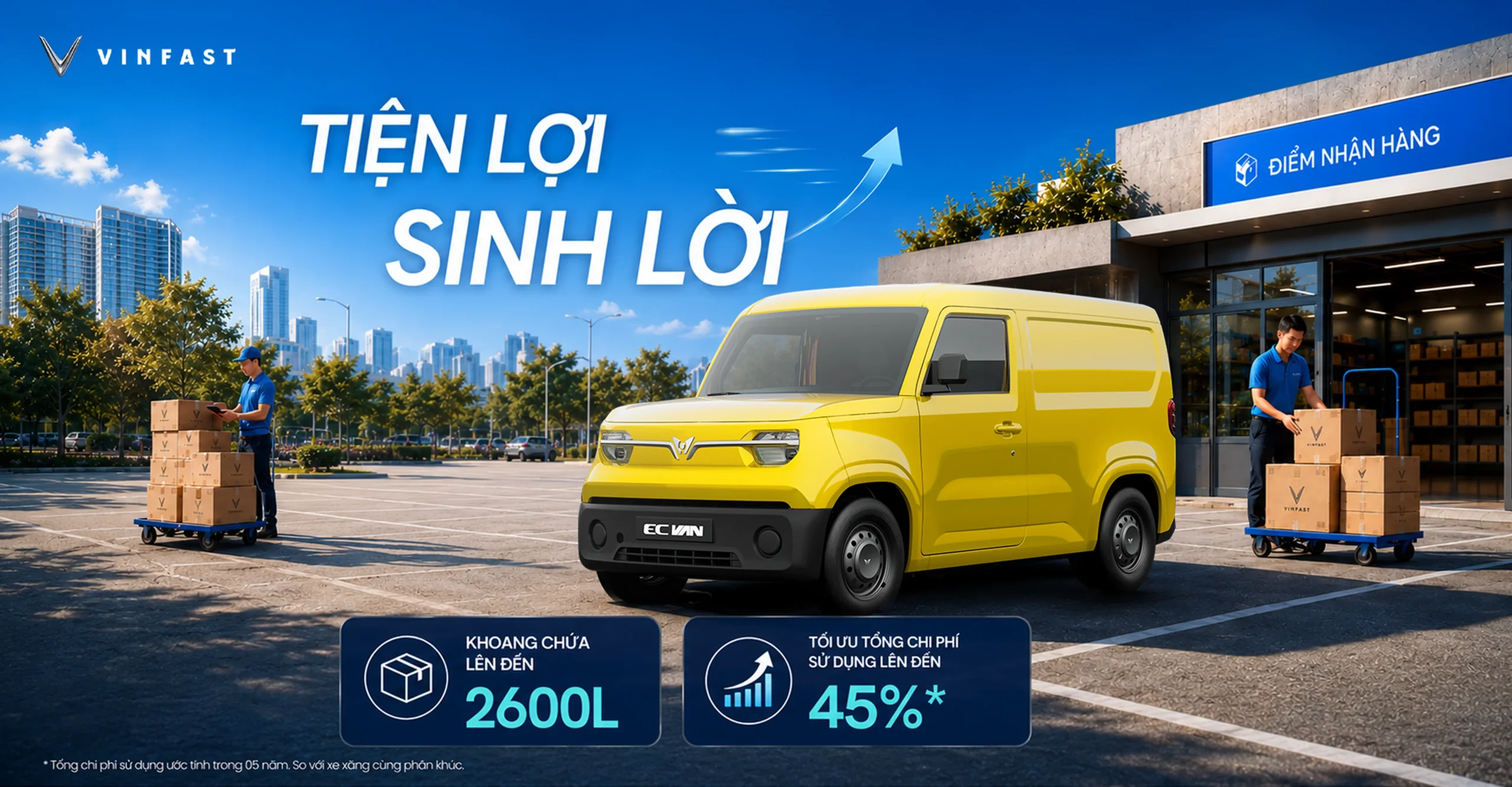 VinFast EC Van – xe tải điện đô thị đa dụng
